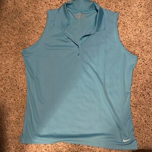 Women’s Nike Golf XXL Dri Fit sleeveless Turquoise shirt